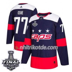 Washington Capitals Trikot T.J. Oshie 77 2018 Stanley Cup Final Patch Adidas Stadium Series Authentic - Herren